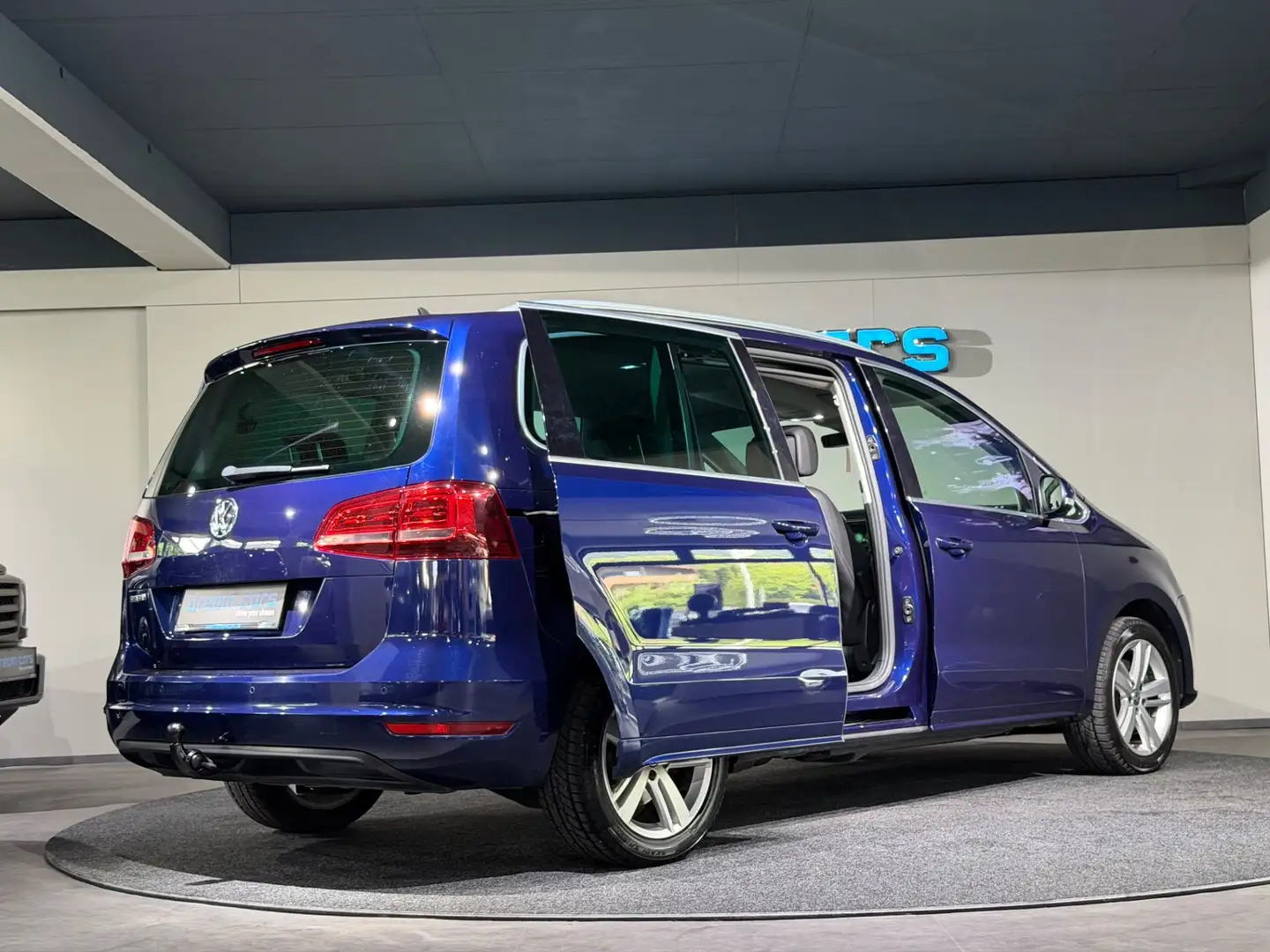 Volkswagen Sharan Highline BMT SCR / 7 SITZER / ACC / elektr. SCHIE Blau - 2