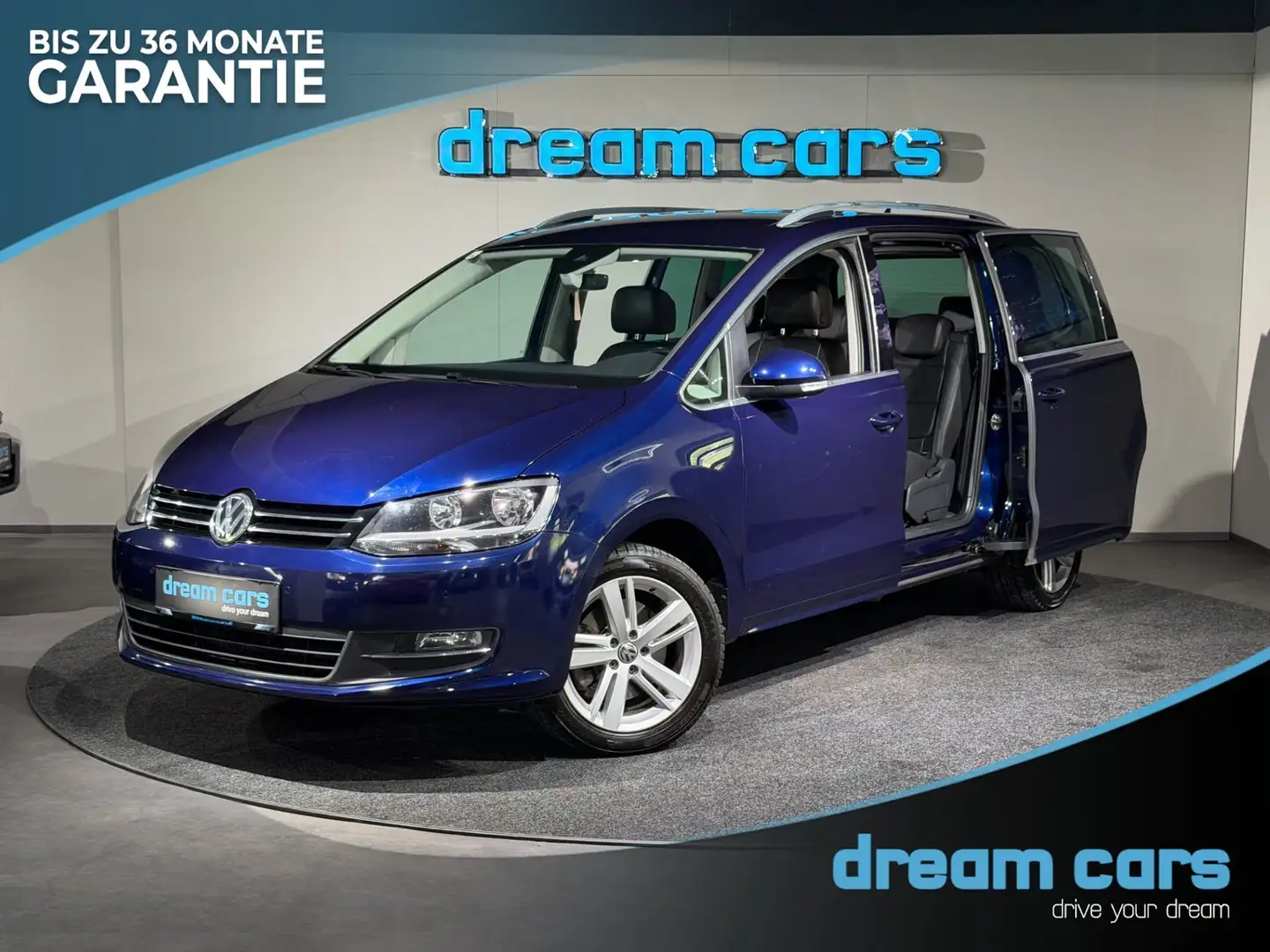 Volkswagen Sharan Highline BMT SCR / 7 SITZER / ACC / elektr. SCHIE Blau - 1