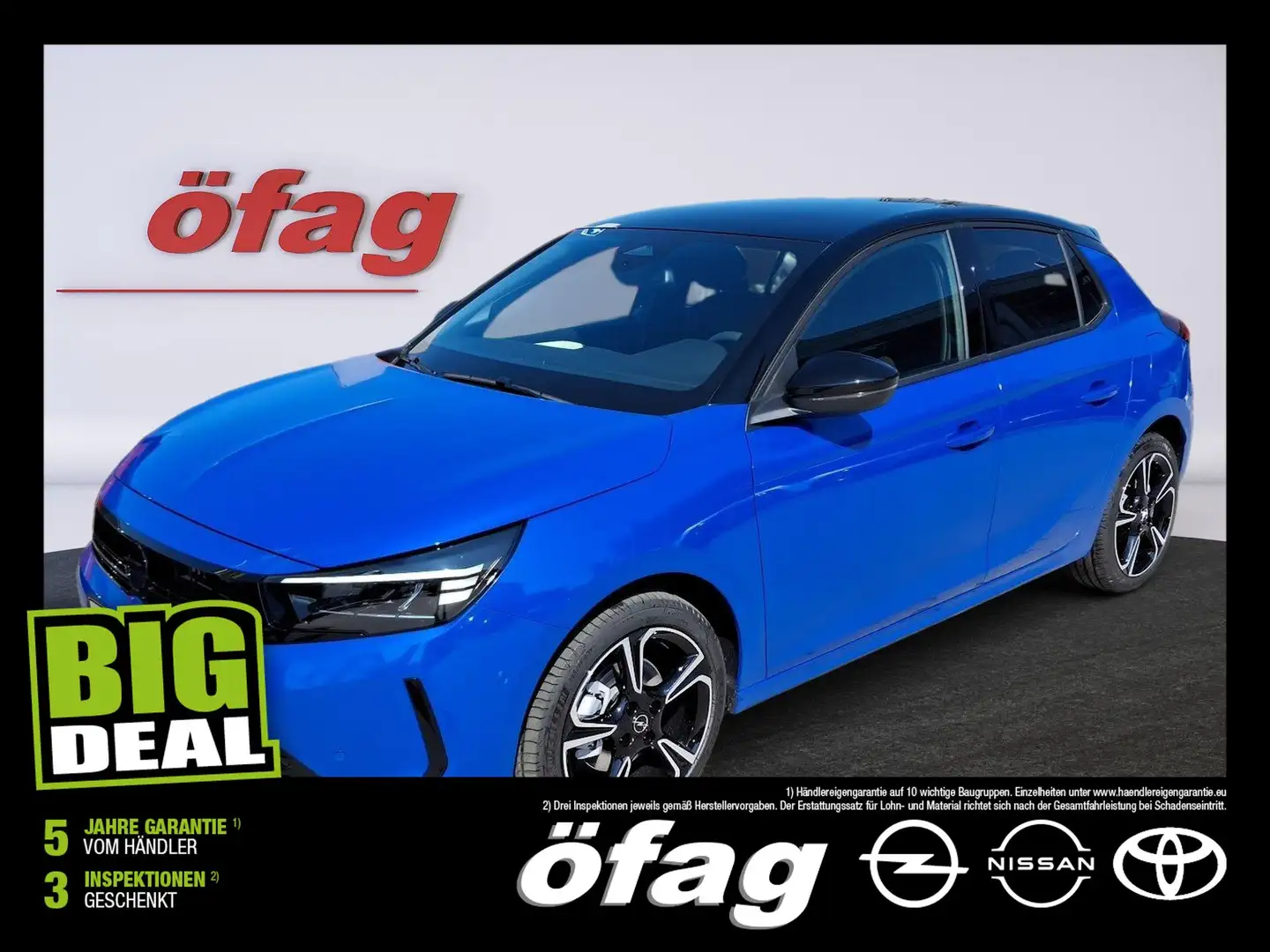 Opel Corsa F 1.2 Turbo GS LED+Navi+SHZ+Winterp.+Kam. Blau - 1