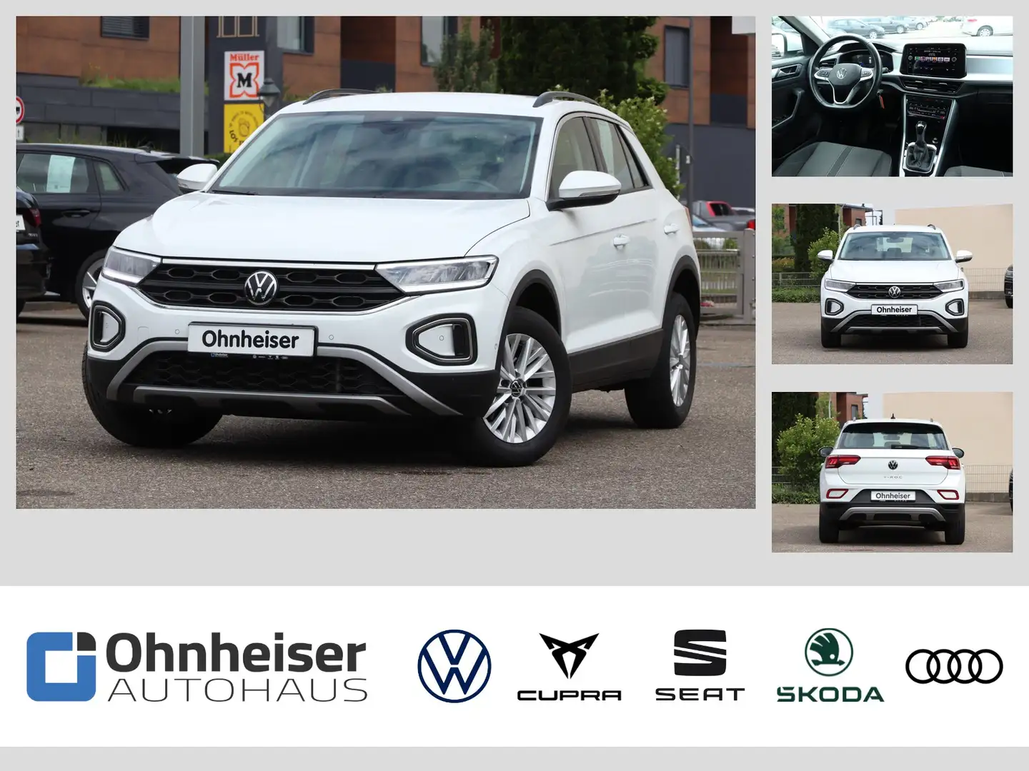 Volkswagen T-Roc 1.5 TSI Life DSG*SHZ*ALU*CLIMATRONIC Weiß - 1