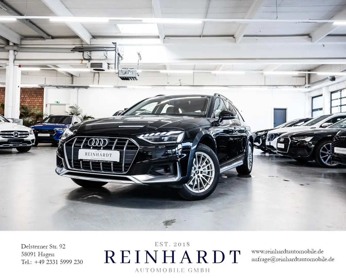 Audi A4 allroad 40TDI Q 17Z./ACC/HuD/CARPLAY/AHK/VC Noir - 1