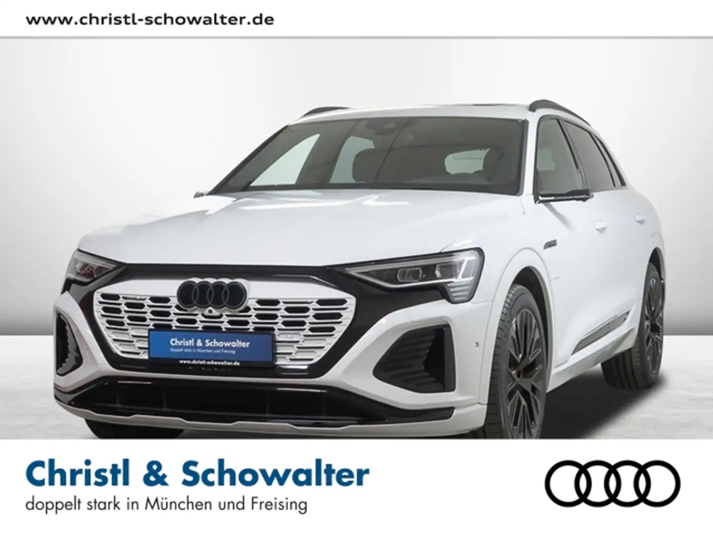 Audi Q8 e-tron 55  quat. edition S line MATRIX LUFTFED Weiß - 1
