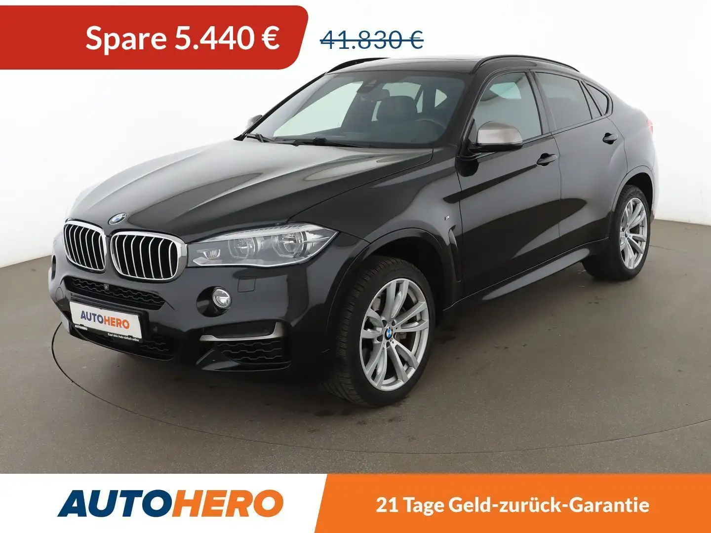 BMW X6 M50d Aut.*NAVI*LED*ACC*HUD*AHK*H&K*360° Schwarz - 1