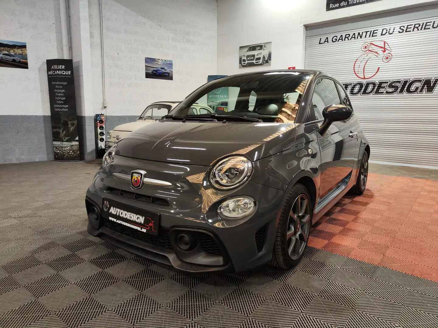 Abarth 595C 1.4 Turbo 16V T-Jet 145 ch BVM5 Gris - 2