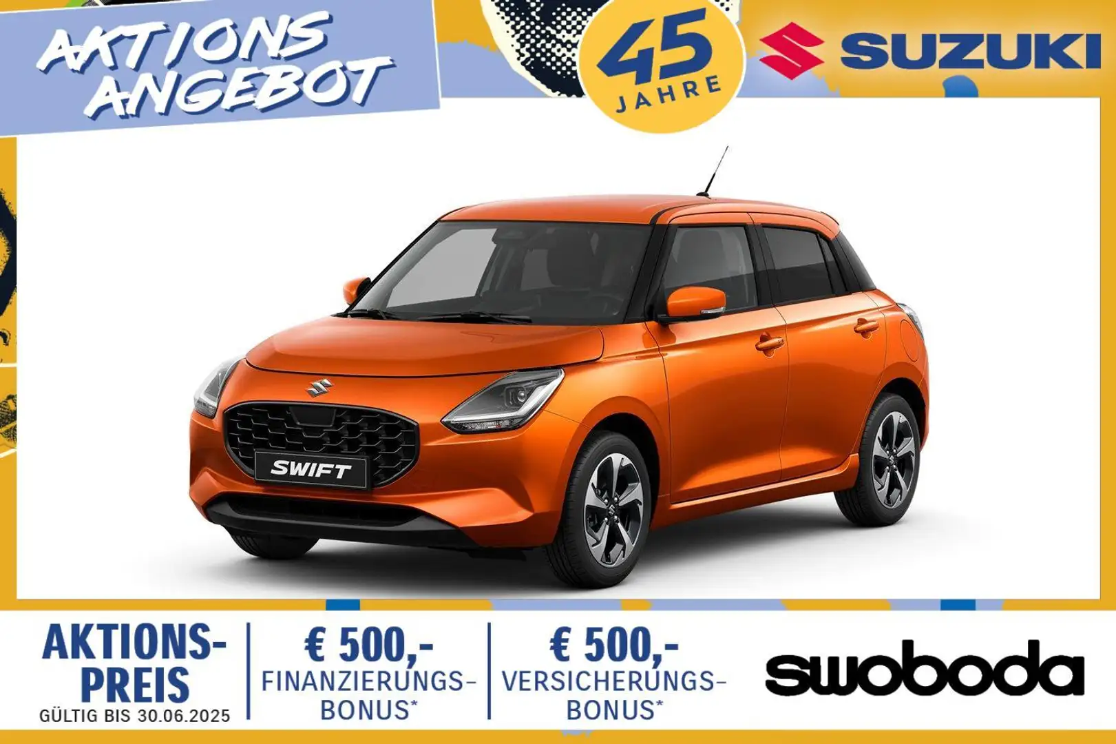 Suzuki Swift 1,2 Hybrid Shine Naranja - 1