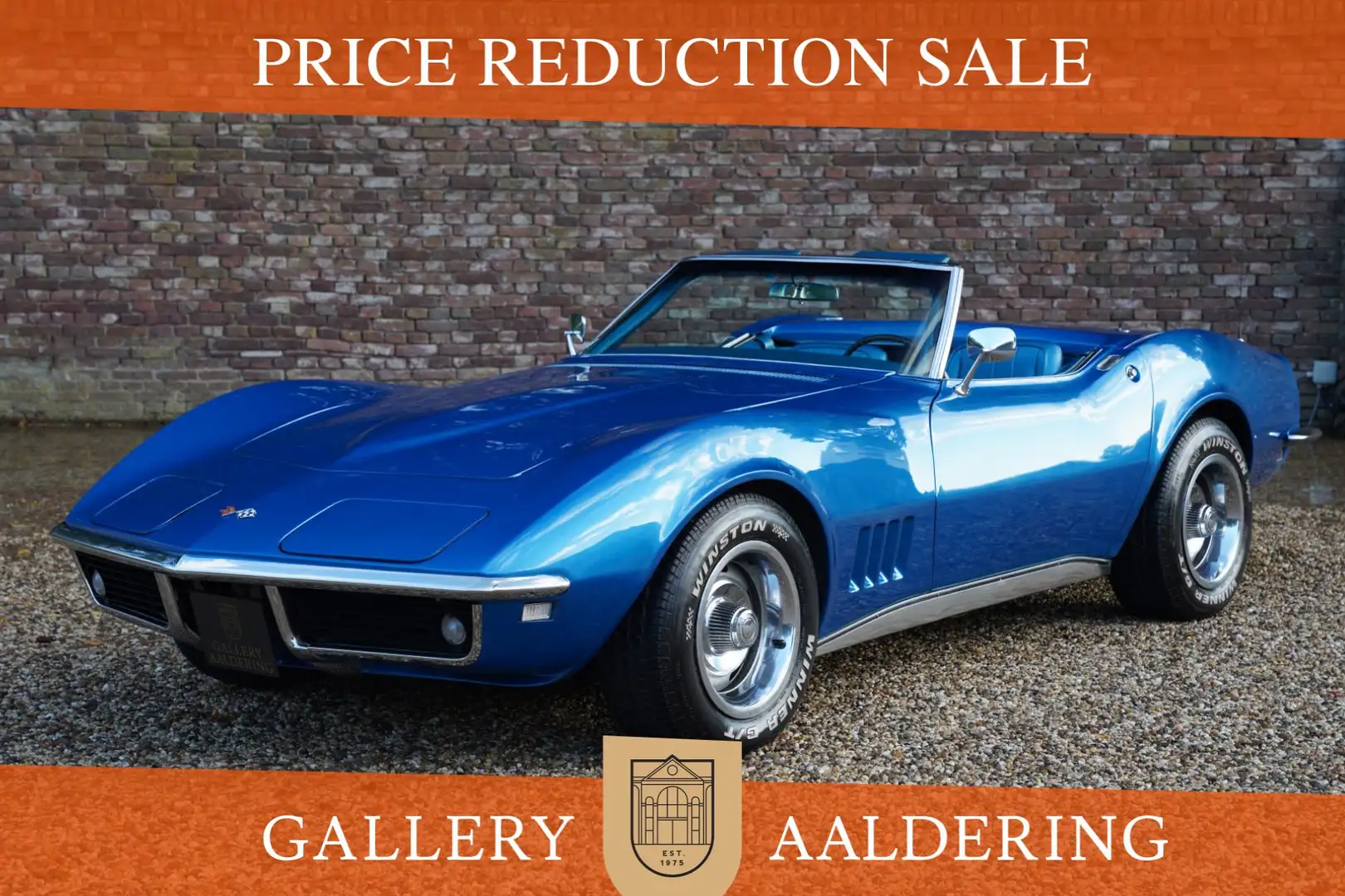 Corvette C3 Convertible 327 PRICE REDUCTION! Restored conditio Blauw - 1