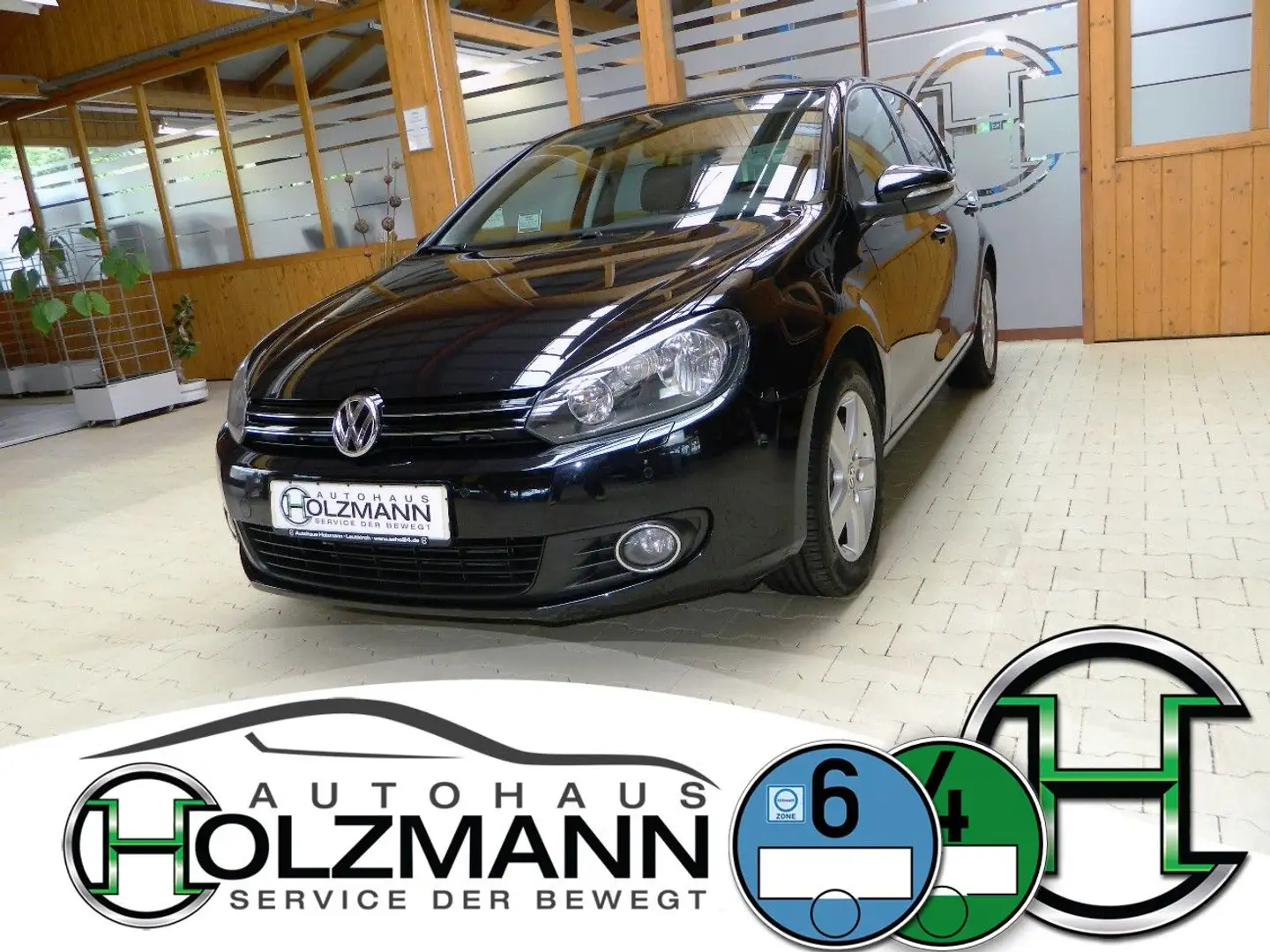 Volkswagen Golf VI Lim. 1.2 TSI Team/5-Türer/Navi/PDC/AHK Noir - 1