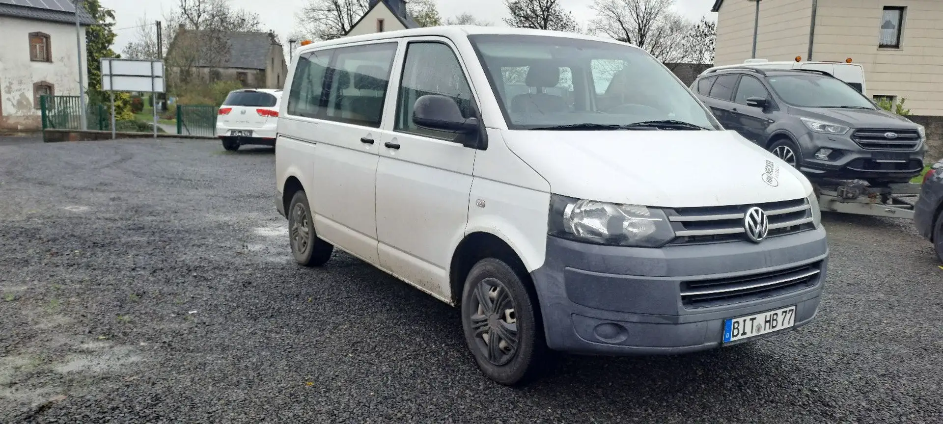 Volkswagen T5 Kombi T5 9Sitzer 140PS-TDI+Klima+AHK+Zahnr+Kupplung ne Weiß - 2