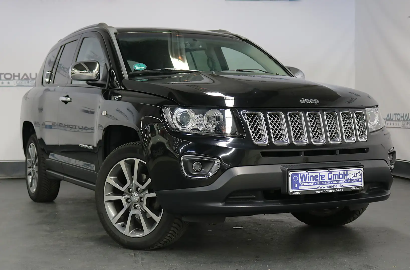 Jeep Compass 2.4 Limited 4x4*1HAND*SHZ*KAMERA*NAVI*LEDER*S-Dach Schwarz - 1