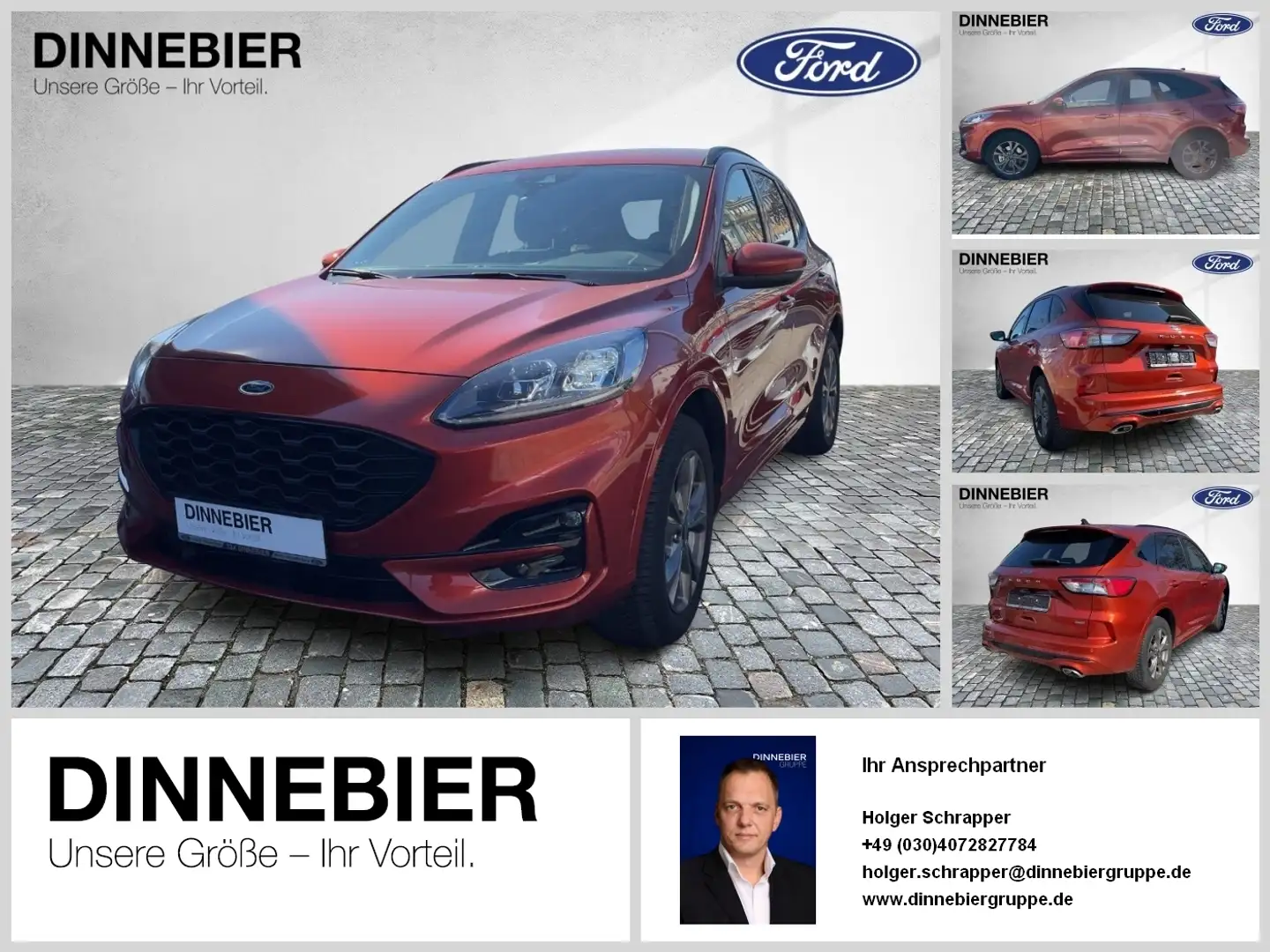 Ford Kuga ST-Line X LED+Navi+Kamera+Winterpaket Orange - 1