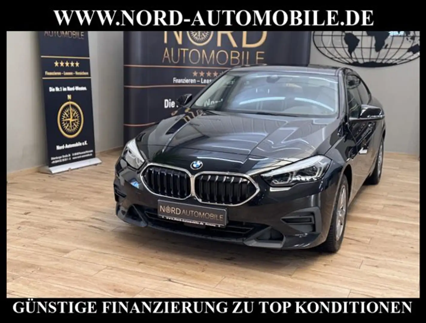 BMW 216 d Advantage Gran Coupé STEPTRO*AHK*PANO*LED* Zwart - 1