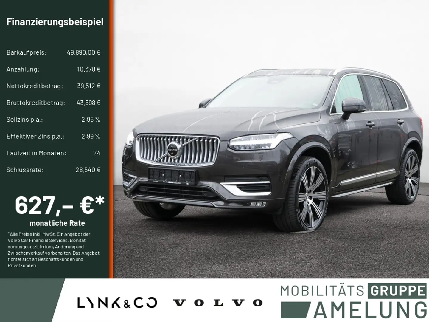 Volvo XC90 B5 2.0 Plus Bright AWD ACC FACEL. LED Grau - 1