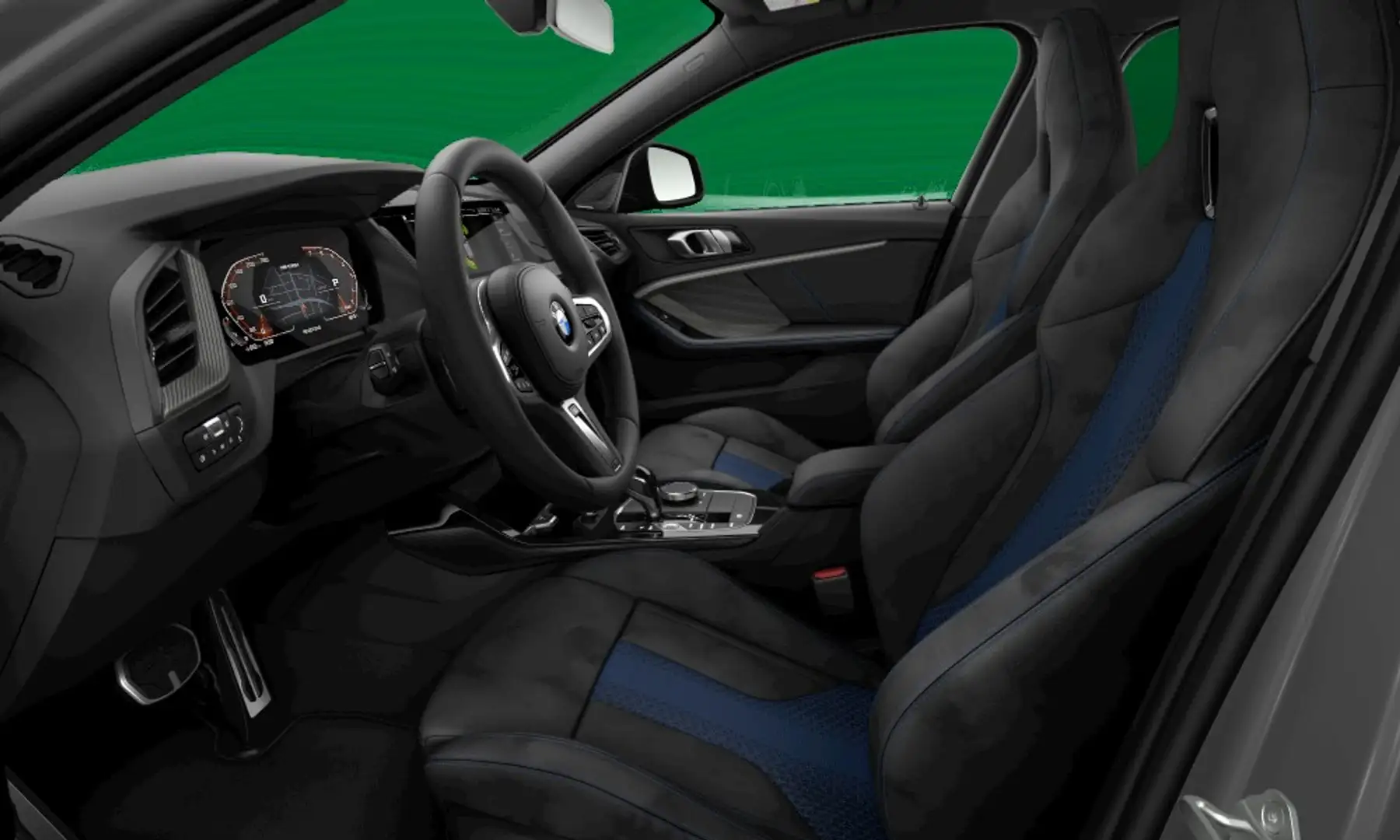 BMW 135 1-serie M135i xDrive, M Performance, PANO,ACC,H&K, Noir - 2