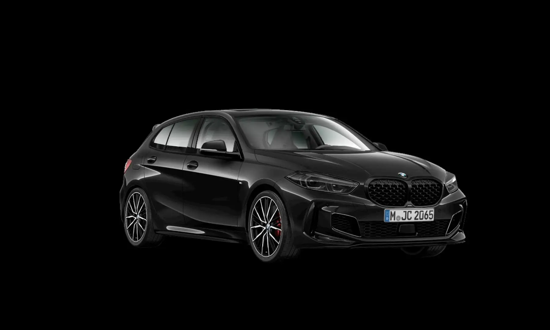 BMW 135 1-serie M135i xDrive, M Performance, PANO,ACC,H&K, Noir - 1