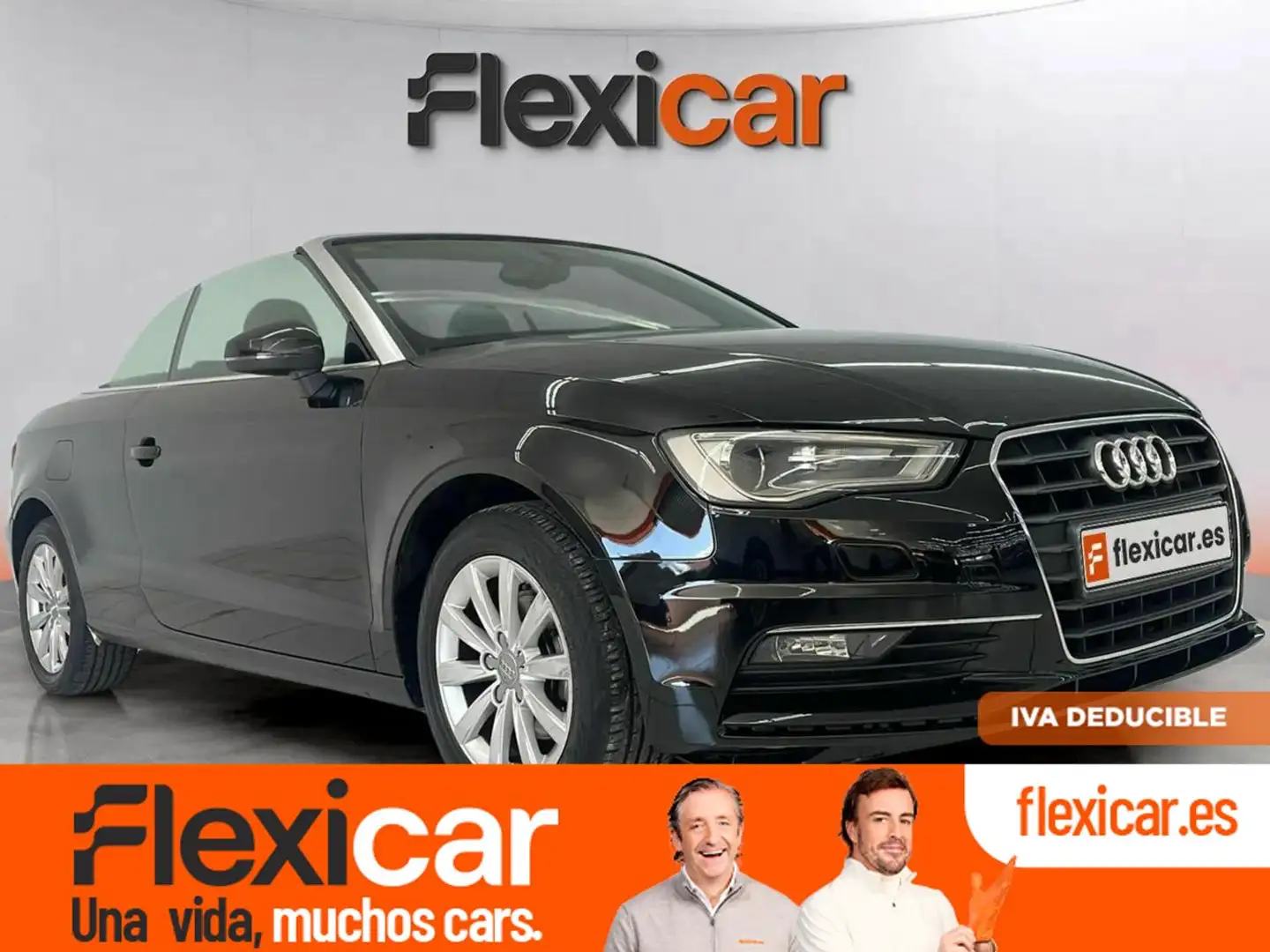 Audi A3 Cabrio 1.6TDI CD Ambition Negro - 1