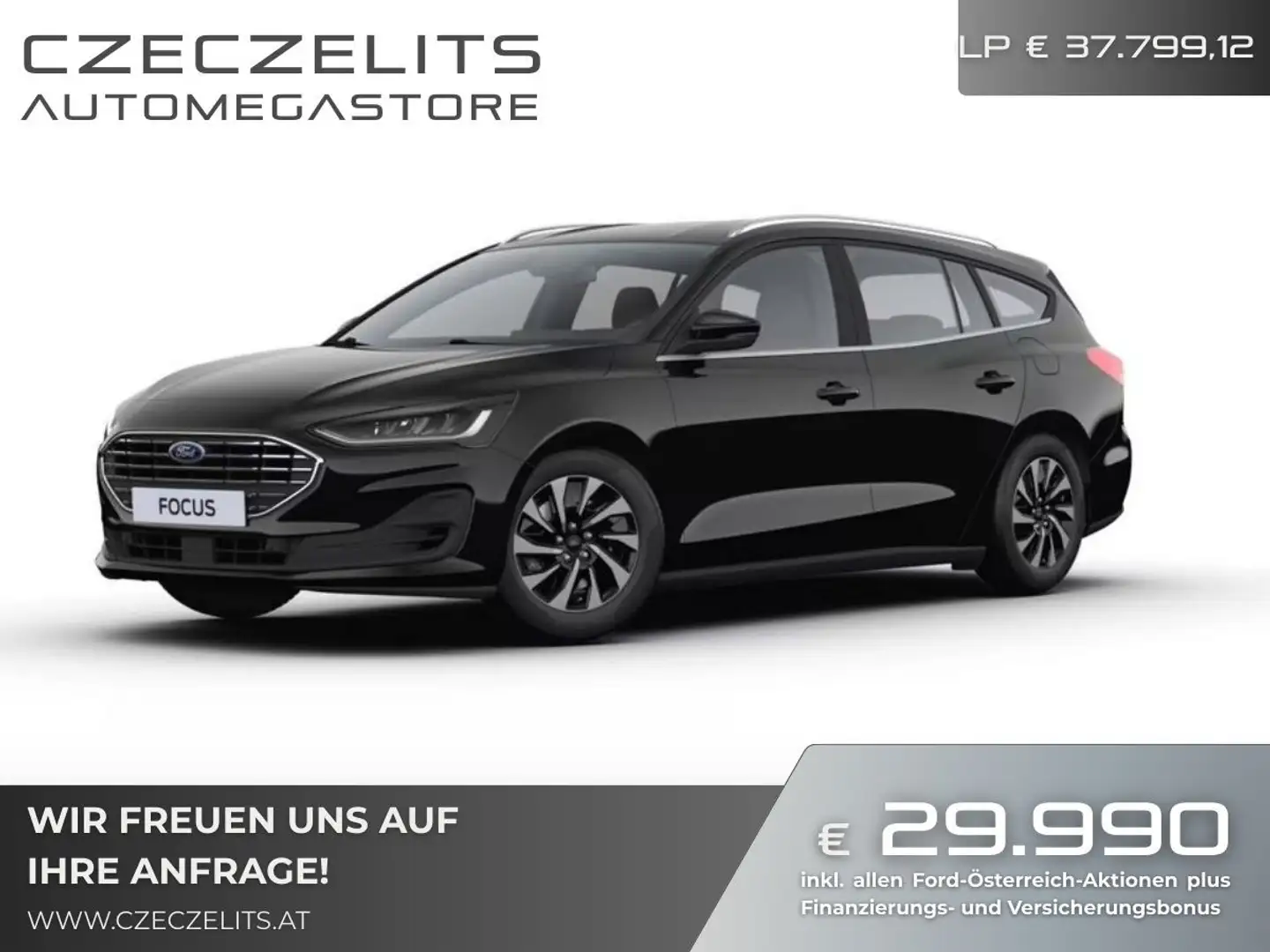 Ford Focus Turnier 1,5 EcoBlue Titanium Aut. ON43152 JF Schwarz - 1