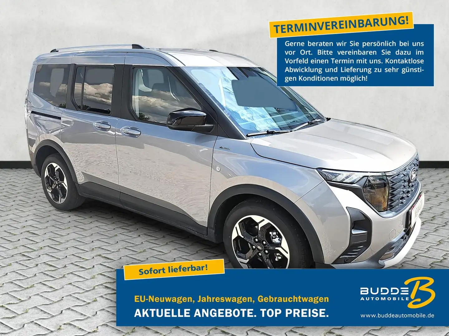 Ford Tourneo Courier 1.0 EB Active Navi Kamera BLIS Silber - 1