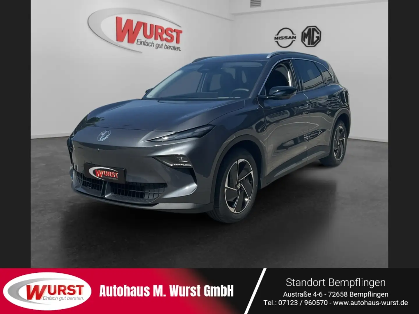 MG MGS5 EV Luxury 64 kWh 360-Grad Kamera Wärmepumpe elektr. H Grau - 1