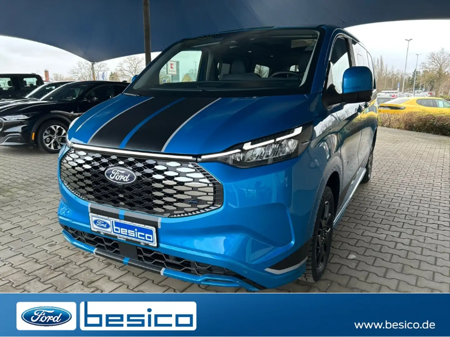 Ford Tourneo Custom Sport 340 L1+LED+PDC+DAB+NAV+B&O+ Blau - 1