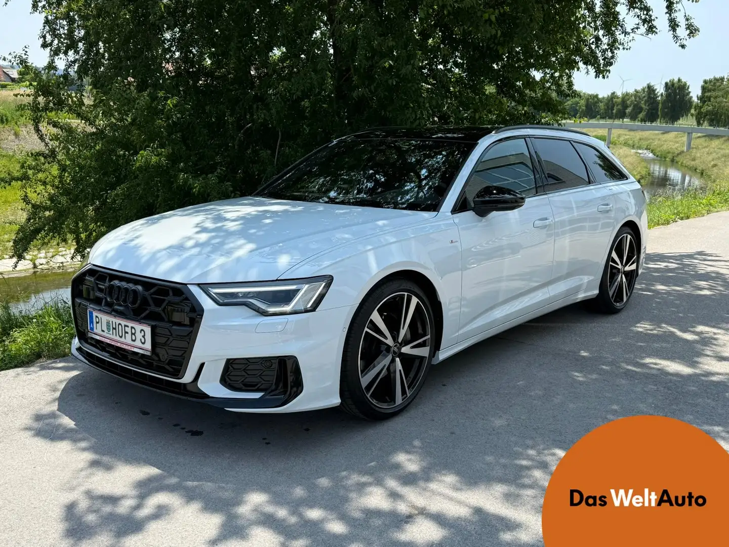 Audi A6 45 TDI quattro S line Blanc - 1