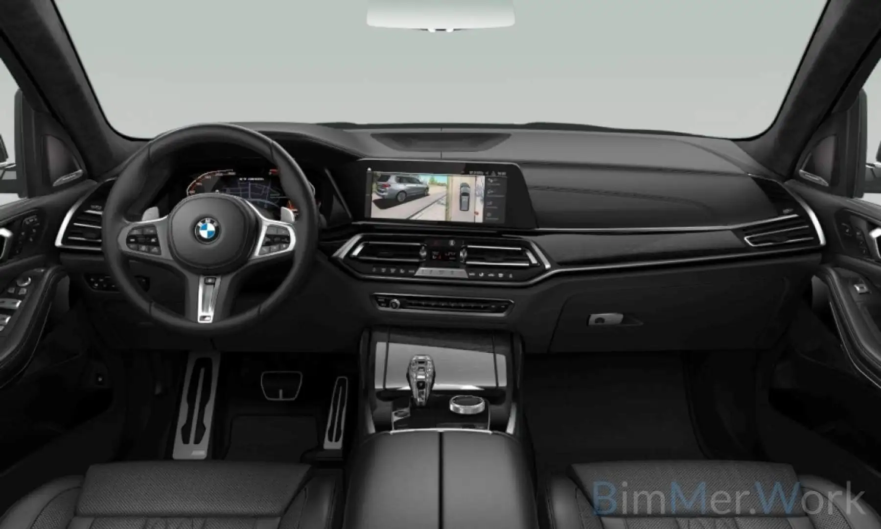 BMW X7 M Panorama Laser 360°HUD H K SoftCl TV 22 Noir - 2