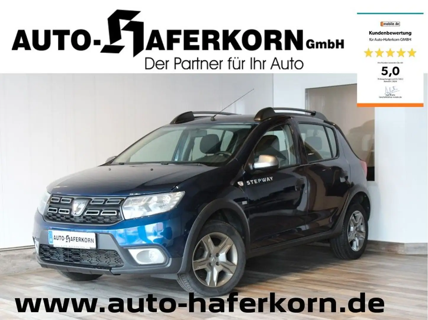 Dacia Sandero II Stepway Ambiance TCE 90 Blau - 1