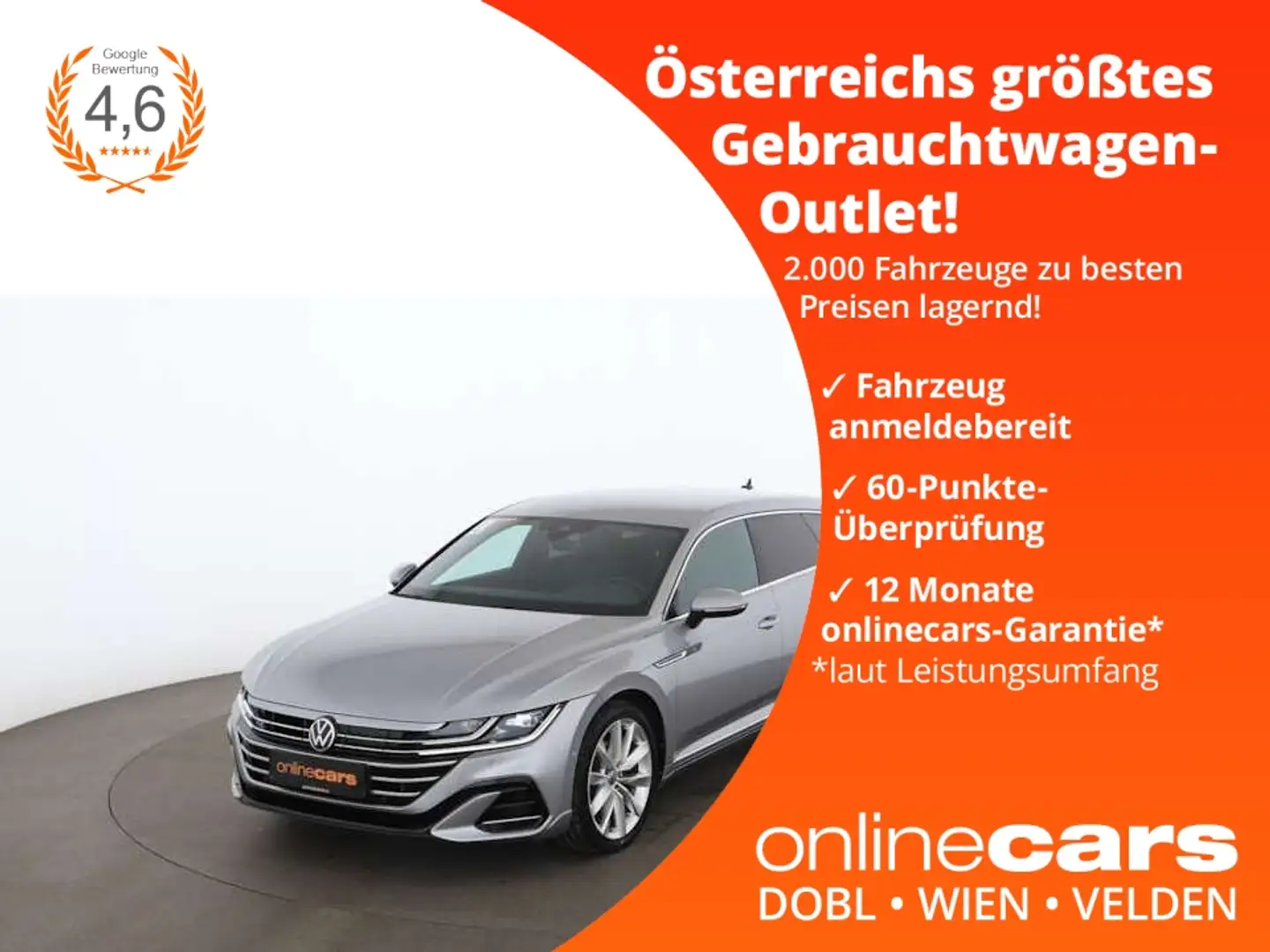 Volkswagen Arteon SB 1.4 TSI PHEV R-Line Aut LED AHK RADAR Silber - 1
