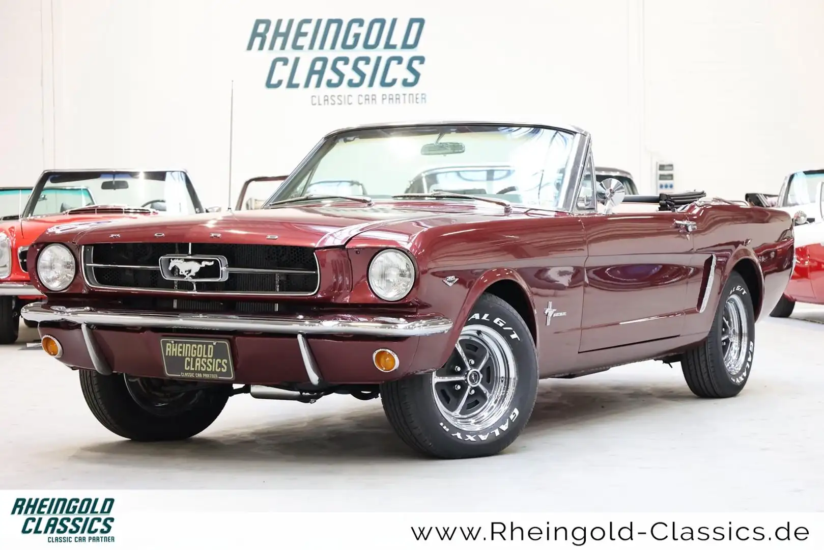 Ford Mustang 4,7 Liter V8 Cabriolet Servolenkung 4Gang Schalter Rot - 1