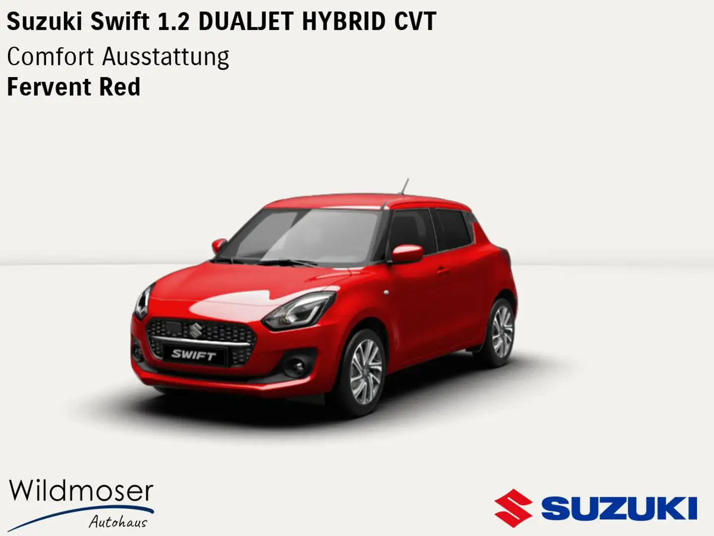 Suzuki Swift ❤️ 1.2 DUALJET HYBRID CVT ⏱ Sofort verfügbarer Vor Rot - 1