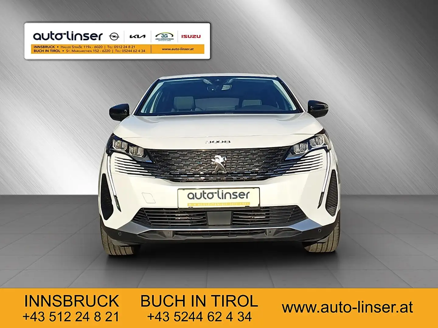 Peugeot 3008 Hybrid 300 e-EAT8 Allure Pack Aut. Weiß - 2