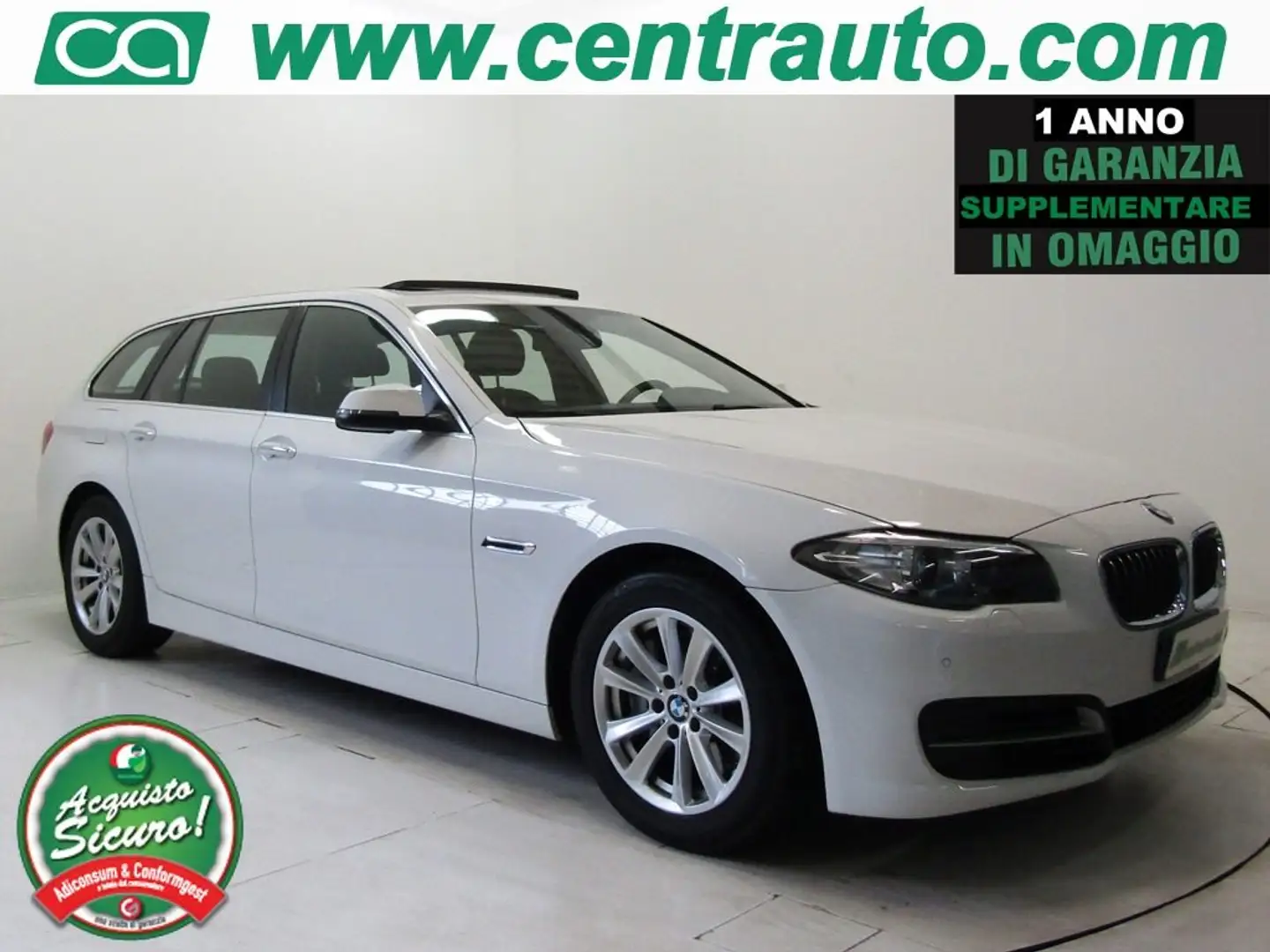BMW 525 d xDrive 2.0d Touring aut. * TETTO APRI.* GANCIO * Bianco - 1