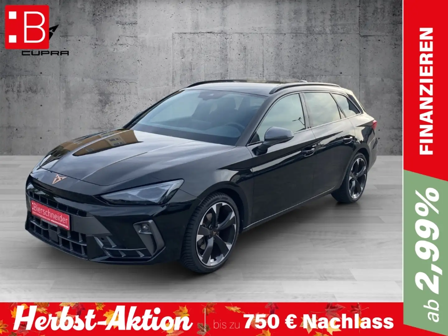 CUPRA Leon Sp. 1.5 eTSI DSG ab 269,- EUR mtl. 1000 AHK-Vorb. Schwarz - 1