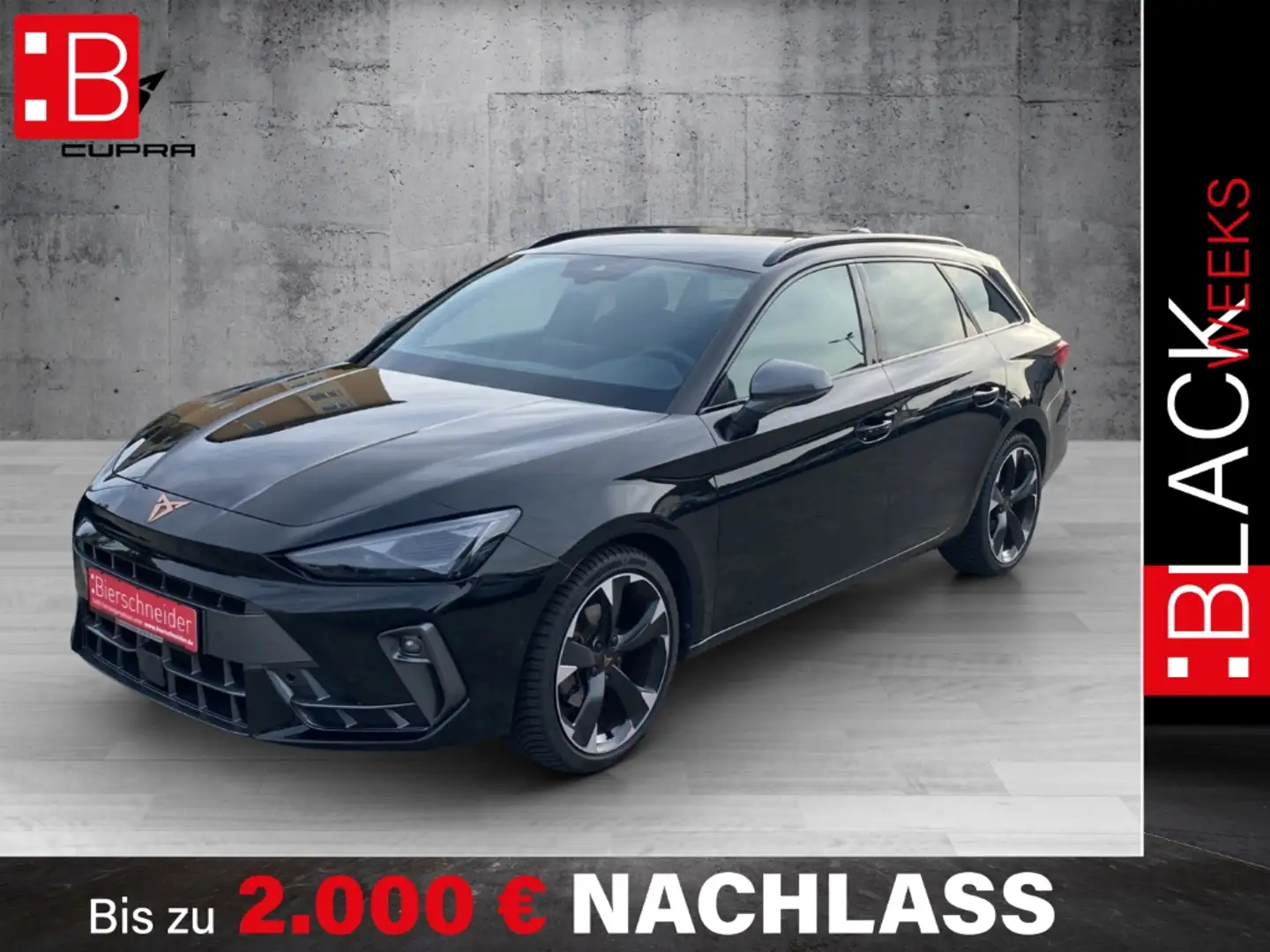 CUPRA Leon Sp. 1.5 eTSI DSG ab 269,- EUR mtl. 1000 AHK-Vorb. Zwart - 1