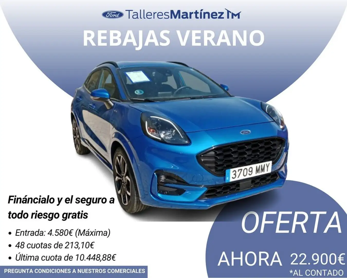 Ford Puma 1.0 EcoBoost MHEV ST-Line X Aut. 125 Azul - 1