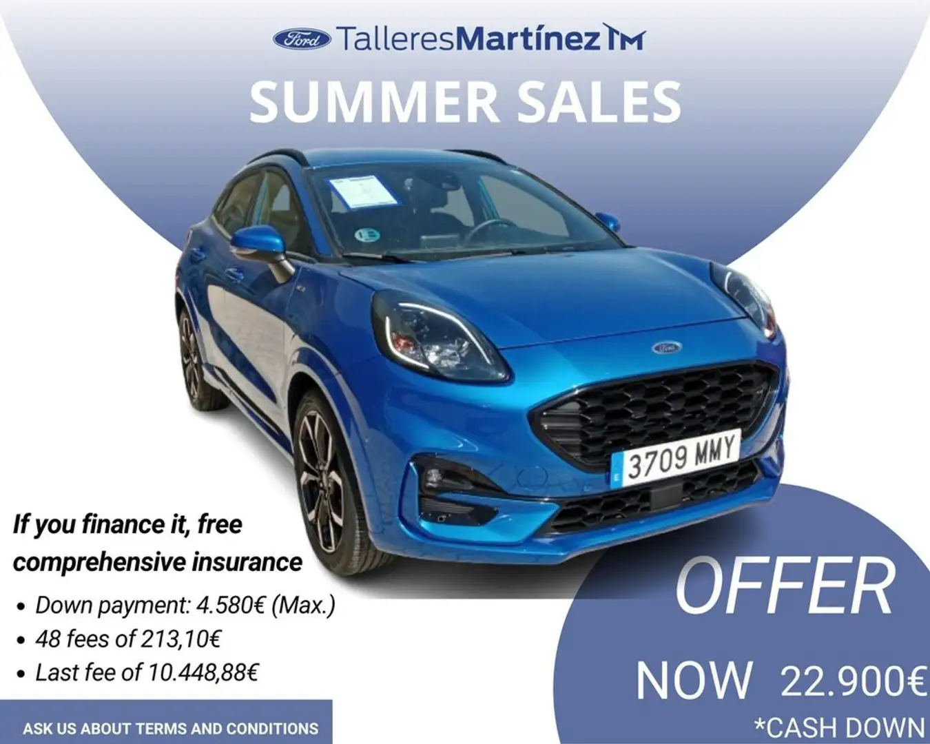Ford Puma 1.0 EcoBoost MHEV ST-Line X Aut. 125 Azul - 2
