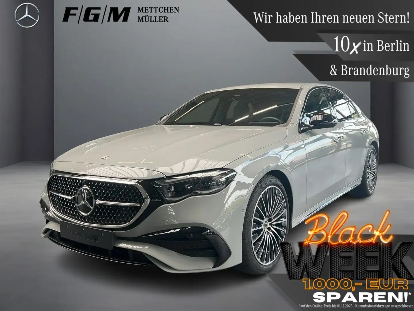 Mercedes-Benz E 220 d AMG Line Advanced Plus DigiLight|KeyGo Grijs - 1