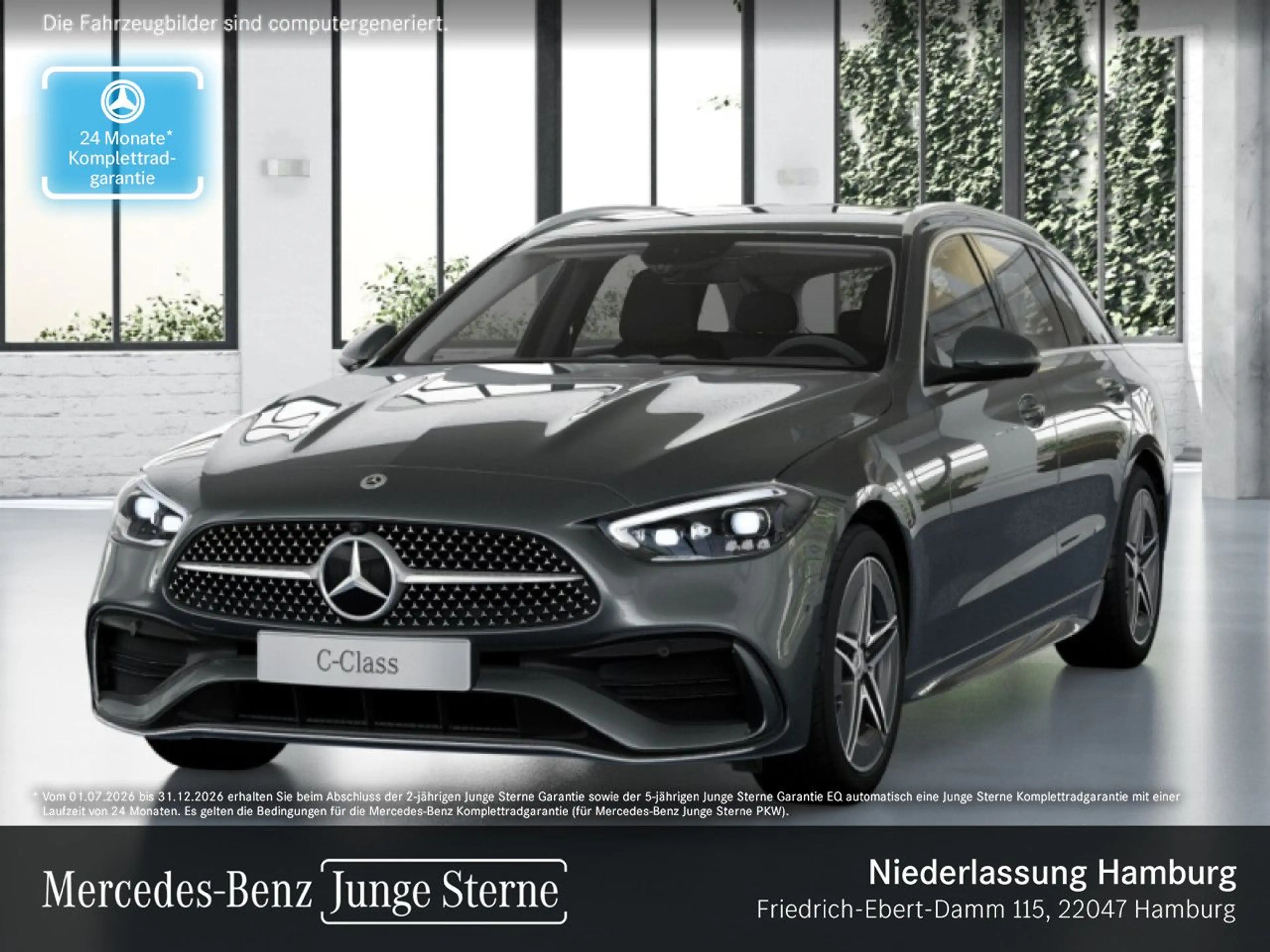 Mercedes-Benz C 300 d T AMG+360+BURMESTER+TOTW+KEYLESS+9G