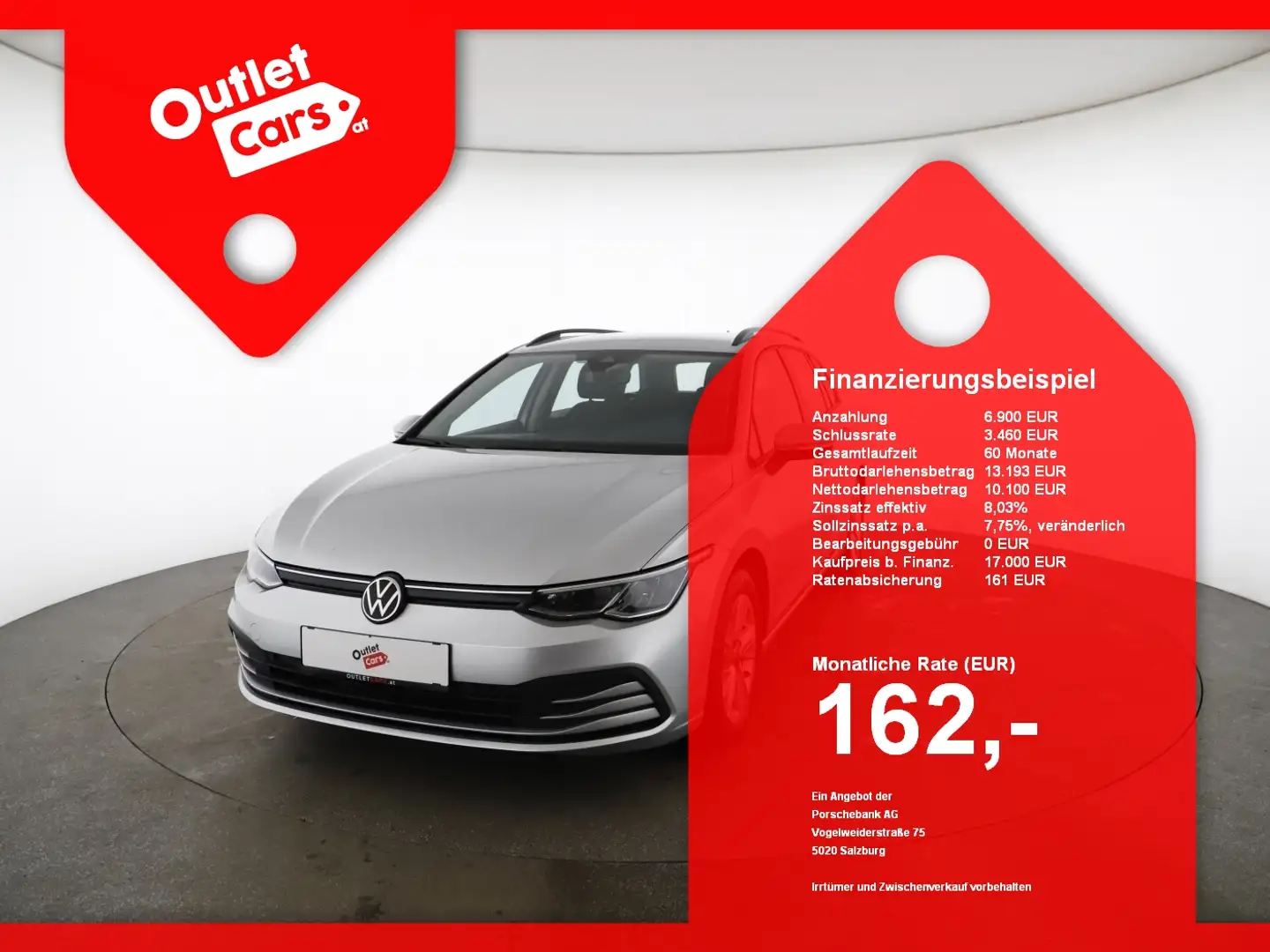 Volkswagen Golf VIII Var. 2.0 TDI Life DSG LED+RADAR+ASSIST Silber - 1