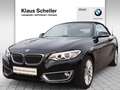 BMW 220 i Cabrio Luxury Line Xenon Navi Prof. Shz Negro - thumbnail 1