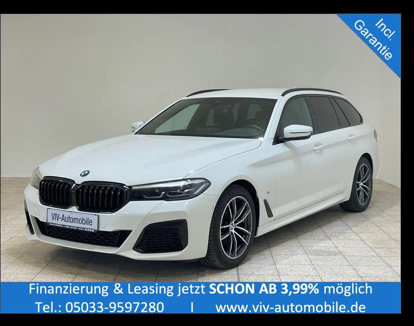 BMW 520 d Touring M Sport Paket 1.Hd*HiFi*LiveCockpit Blanc - 1