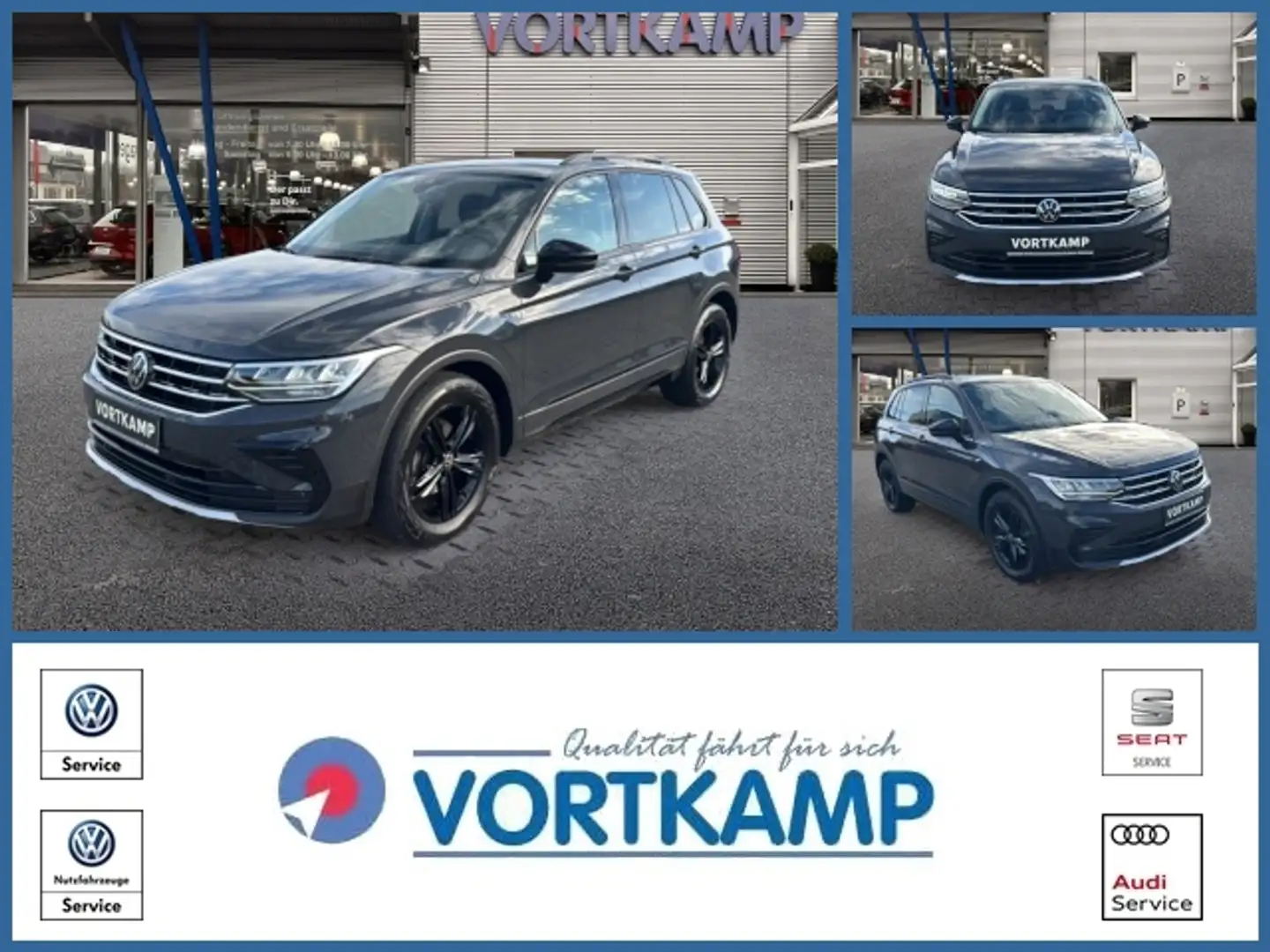 Volkswagen Tiguan 2.0 TDI DSG Urban Sport AHK AppConnect Grau - 1
