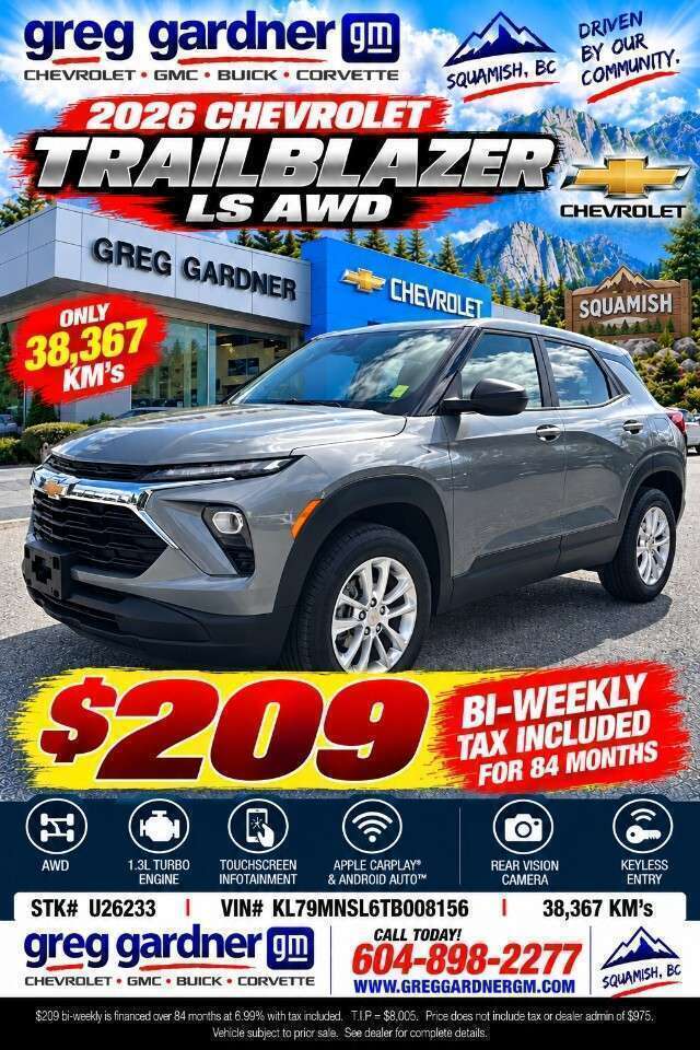 2026 Chevrolet Trailblazer AWD 4dr LS