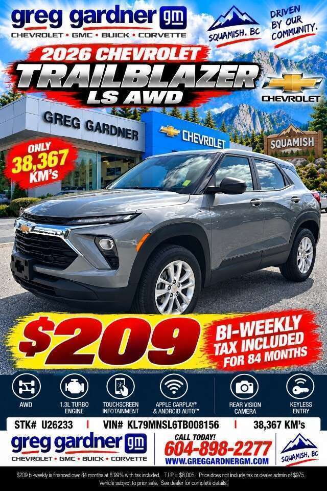 2026 Chevrolet Trailblazer AWD 4dr LS