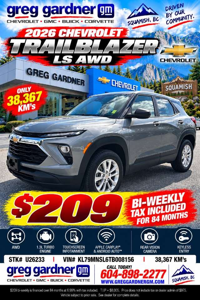 2026 Chevrolet Trailblazer AWD 4dr LS