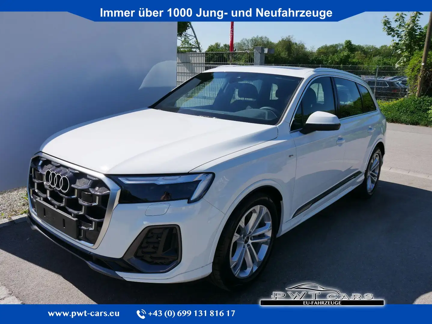 Audi Q7 S line 45 TDI*4X4*AHK*LED*7-SITZE*20 ZOLL*PANO*... Wit - 1
