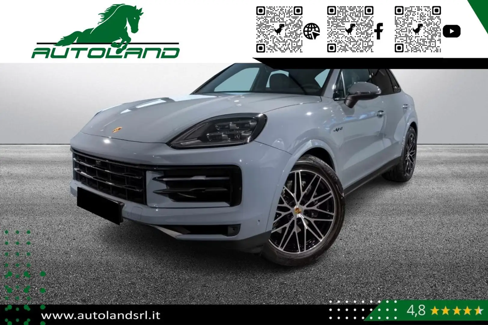 Porsche Cayenne 3.0 V6 E-Hybrid 470Cv *Iva Esposta* Grigio - 1