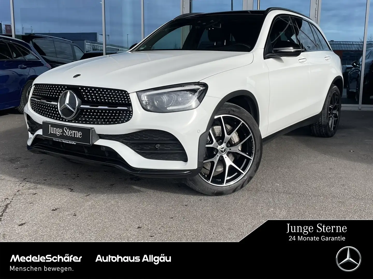 Mercedes-Benz GLC 400 GLC 400 d 4MATIC AMG Night AHK Pano Distro MLed Blanc - 1