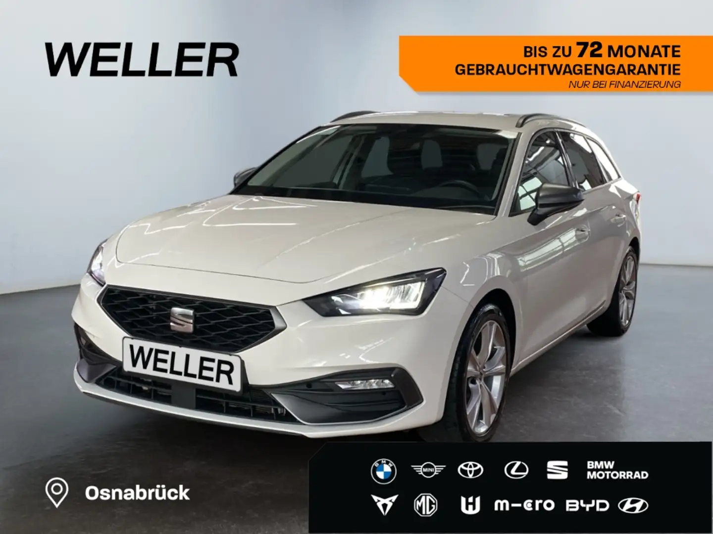 SEAT Leon ST 1.0 eTSI DSG FR *LED*CarPlay*SHZ*PDC*Navi* Weiß - 1