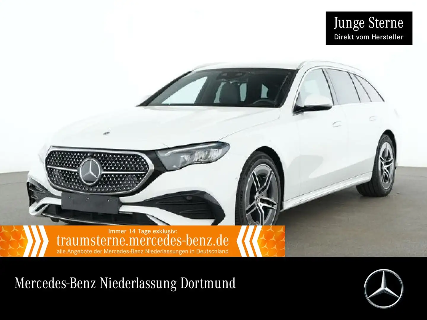 Mercedes-Benz E 220 d T AMG Fahrass Burmester Distr. LED Kamera Weiß - 1