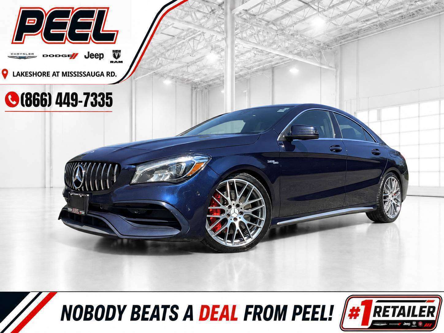 Blue 2017 Mercedes-Benz CLA Sedan All-Wheel Drive Automatic